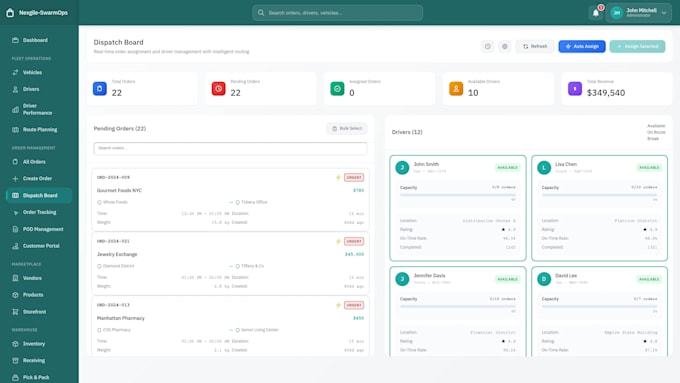 develop a taxi and delivery platform with driver app and live gps tracking