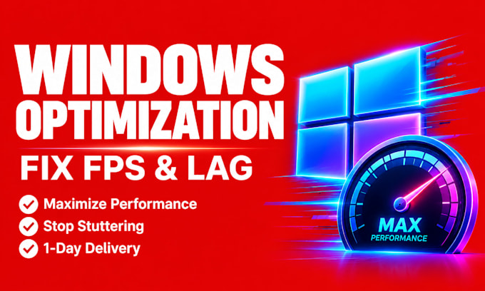 optimize windows for gaming and fix fps, lag and performance issues