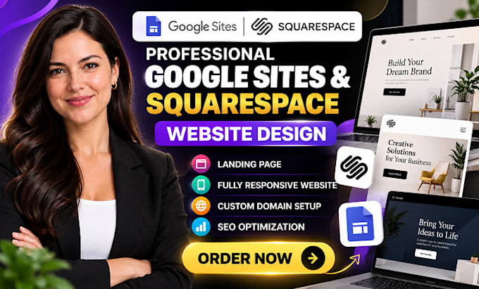 design a modern, responsive website using google sites