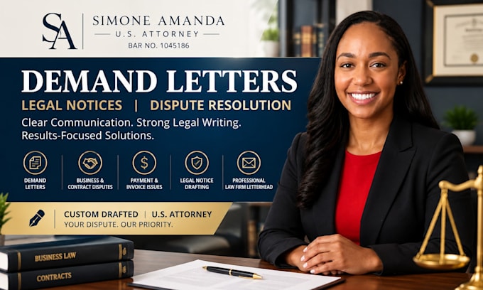 draft a demand letter as a US attorney