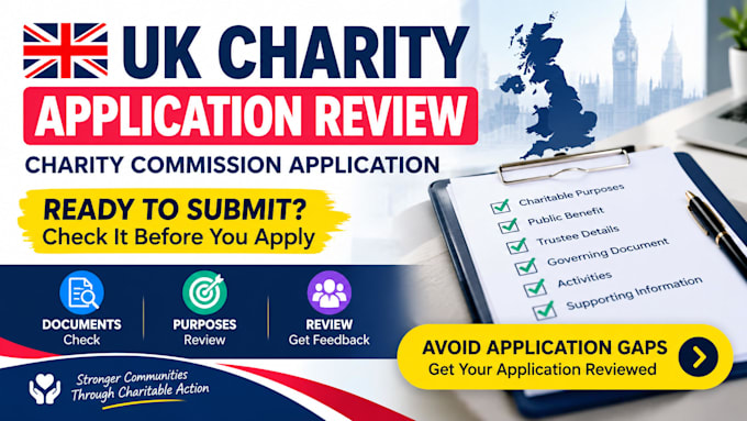 review your UK charity charity commission application