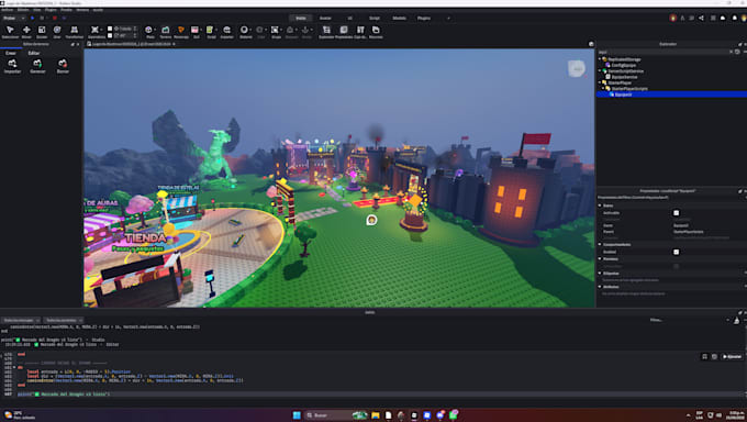 develop roblox games and scripts using lua