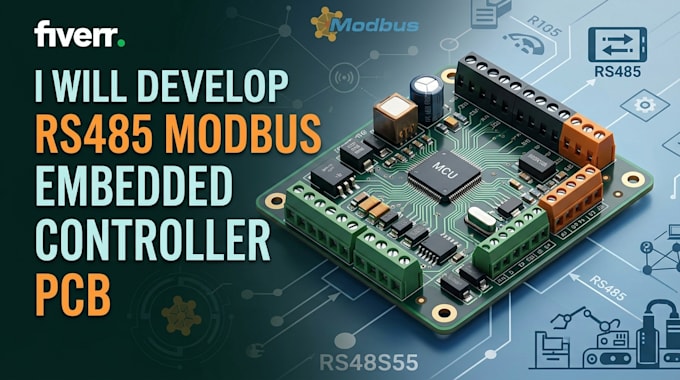 develop rs485 modbus embedded controller pcb