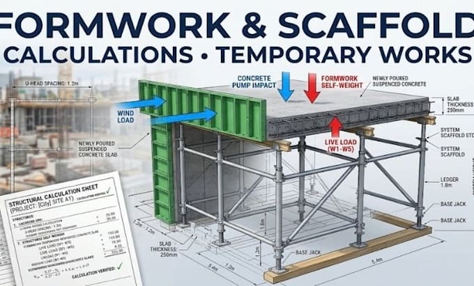 do scaffold formwork design and calculations