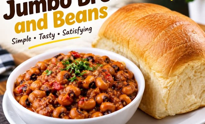 create deliccious jumbo bread and beans recipes