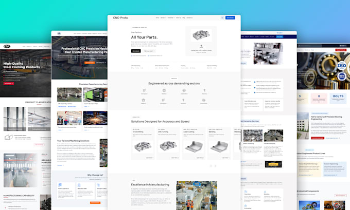 design or redesign a b2b manufacturing wordpress website