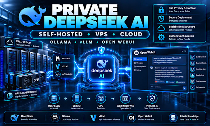 deploy deepseek ai locally, vps, cloud server infrastructure