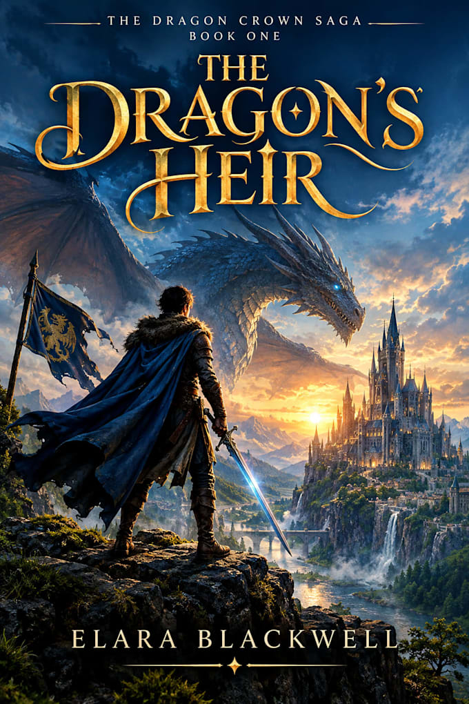 design a professional  fantasy book cover