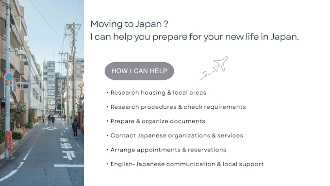 help you relocate to japan