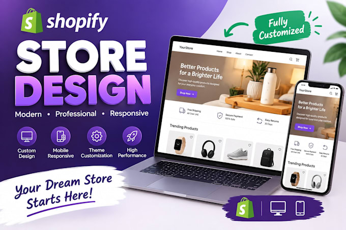 design a professional shopify store