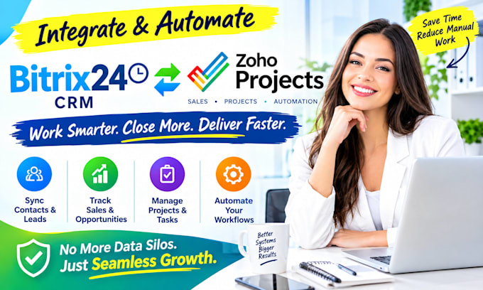 integrate bitrix24 CRM with zoho projects for sales and project automation