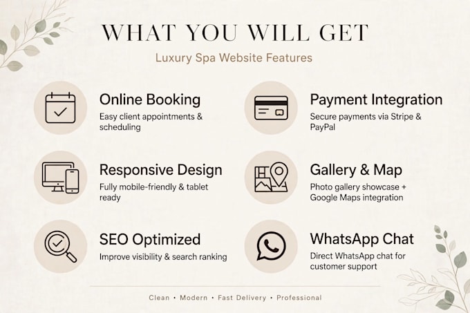 build a modern salon and spa website with online booking