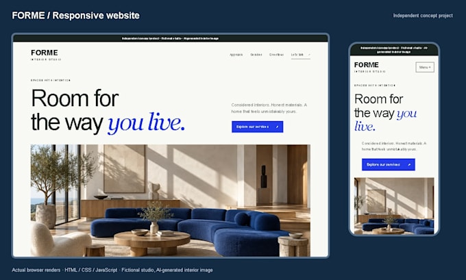 build a responsive one page website for your business
