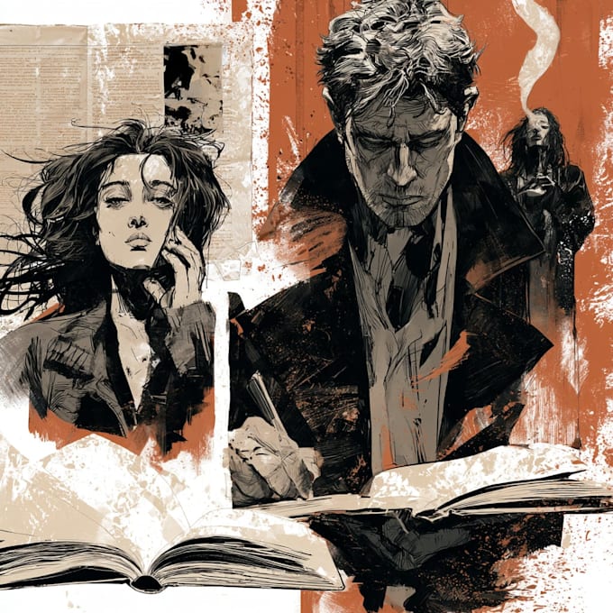 draw comic book and cover