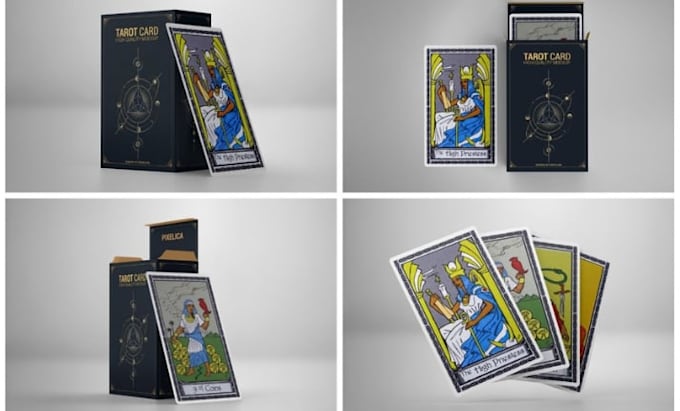 design tarot card box packaging and oracle deck packaging