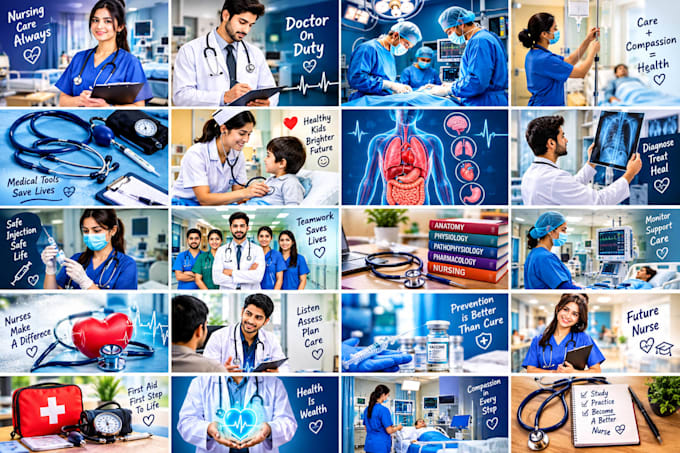 create custom medical mcqs and nursing educational graphics