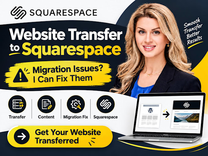 transfer your website to squarespace and fix migration issues