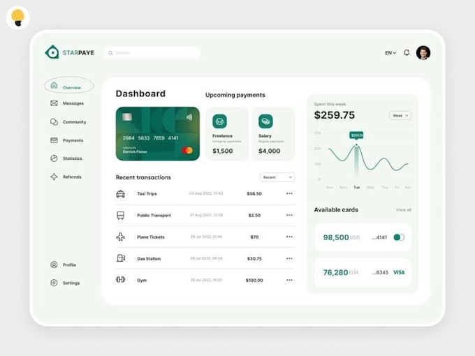 develop a payment, wallet, banking or financial platform