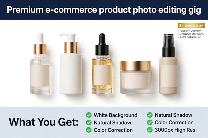 create premium amazon product photo editing with shadow