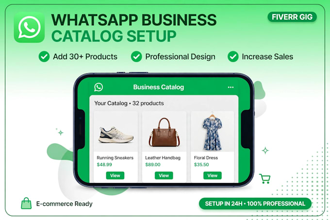 setup whatsapp business profile catalog and auto reply