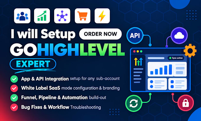 setup gohighlevel app development api integration saas setup white label expert