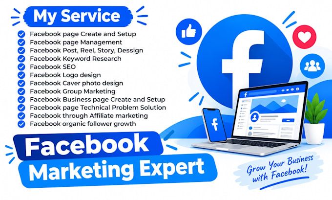 do facebook page setup and marketing