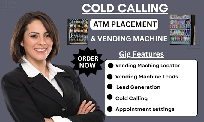 cold calling for high traffic vending machine atm locations