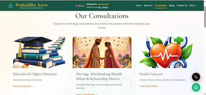 build a dynamic astrology website with admin panel and appointment booking