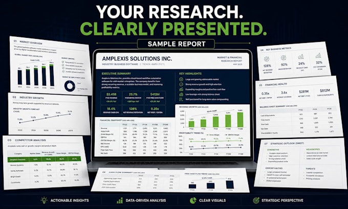 conduct financial and company research