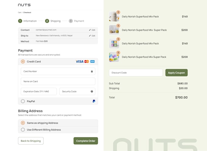 integrate stripe or paypal payments into your nextjs app