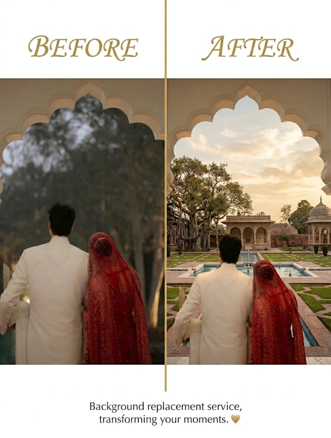 professionally edit wedding photos