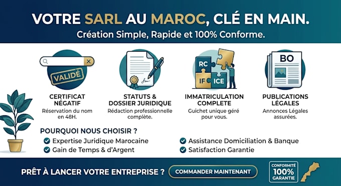 create you company sarl in morocco
