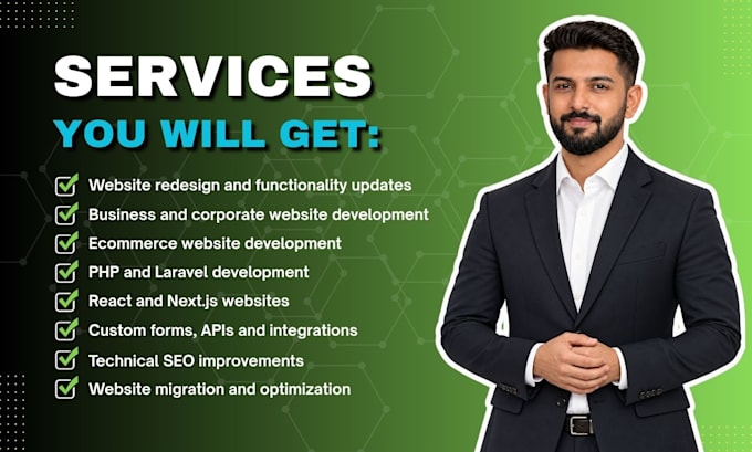 do full stack website development and custom website development