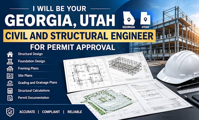 be your georgia, utah civil and structural for permit approval