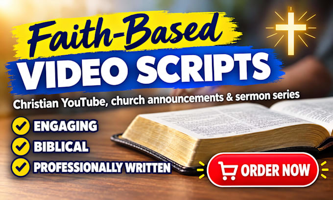 write christian sermon video scripts christian script writer youtube script
