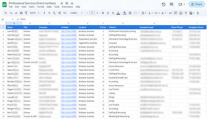 build targeted b2b lead, lead lists building with work emails