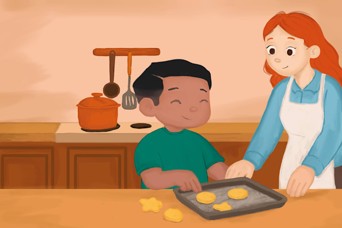 illustrate kids book characters and covers