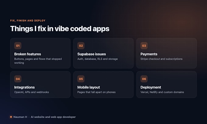 fix, finish and deploy your lovable, bolt or cursor app with supabase