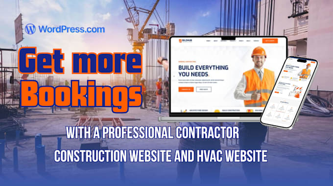 construction contractor website lead gen quote form seo hvac website design
