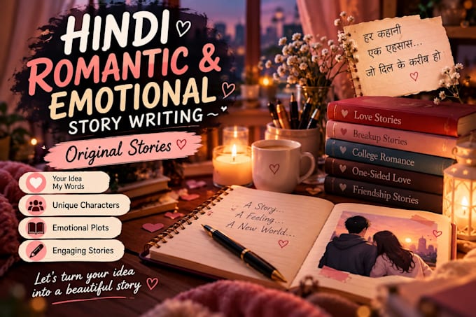 write original hindi emotional and romantic stories