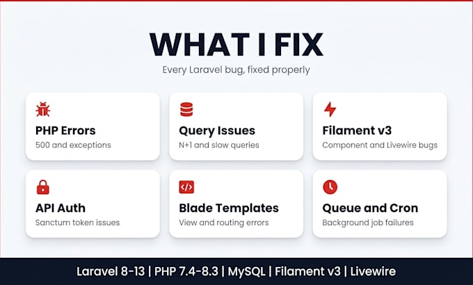 fix laravel bugs and errors quickly