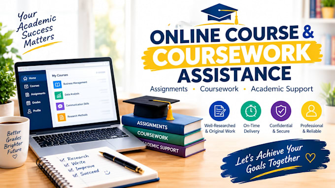 provide online course, coursework and assignment assistance