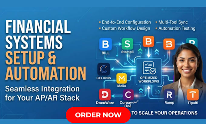 setup bill ap ar, stampli, brex, payhawk celonis ramp, melio docuware corpay one
