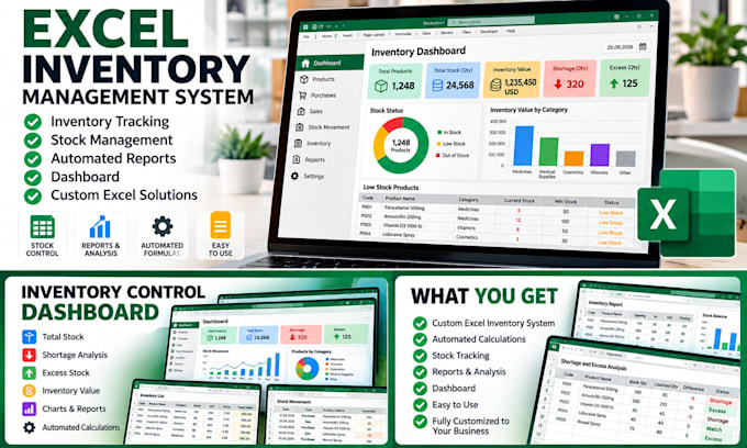 create an excel inventory management system