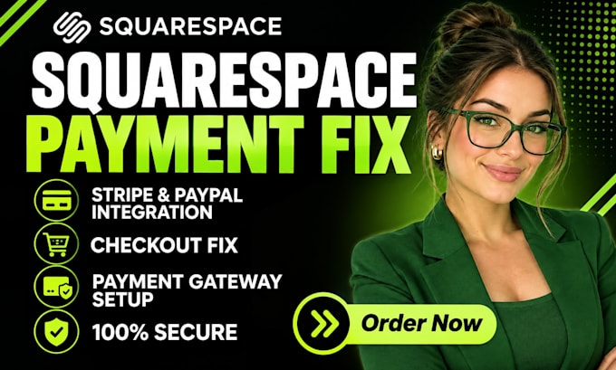 fix squarespace payment stripe paypal checkout and payment gateway integration