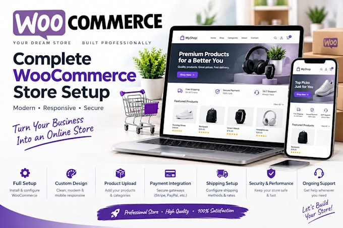 build a professional woocommerce store