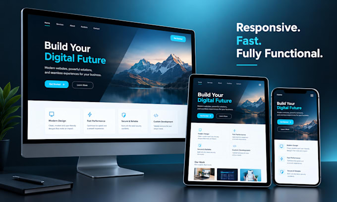 build rebuild custom website development full stack front end back end developer