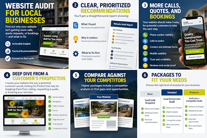 find why your website is losing calls and quote requests