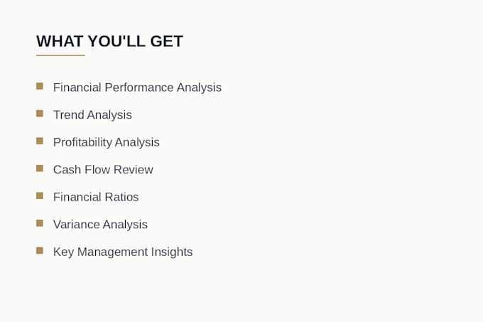 analyze your financial statements and financial reports