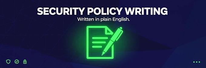 write a plain english cybersecurity policy for your small business